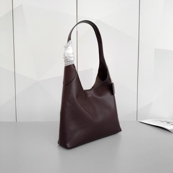 Coach Brooklyn 28 Large Maple Brown Leather Shoulder Bag New - Picture 2 of 9